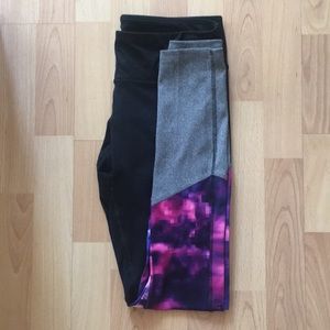 Champion Colorblock Fitness Leggings, Medium